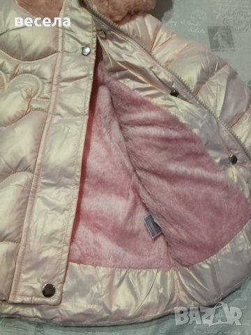 Детско зимно яке, розов цвят. Големини 1,2,3,4,5,години, снимка 2 - Детски якета и елеци - 42614582