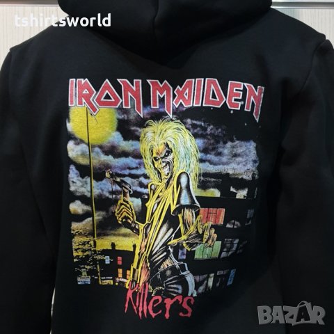 Нов мъжки суичър с дигитален печат на музикалната група IRON MAIDEN - KILLERS с ГРЪБ, снимка 9 - Суичъри - 39142157