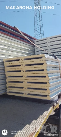 Покривен термопанел бял 40мм двбелина, снимка 2 - Строителни материали - 50947595