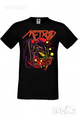 Мъжка тениска Nintendo Metroid 2,Игра,Гейм,Геймър,Подарък,Изненада,Повод,Празник,Събитие,Развлечение
