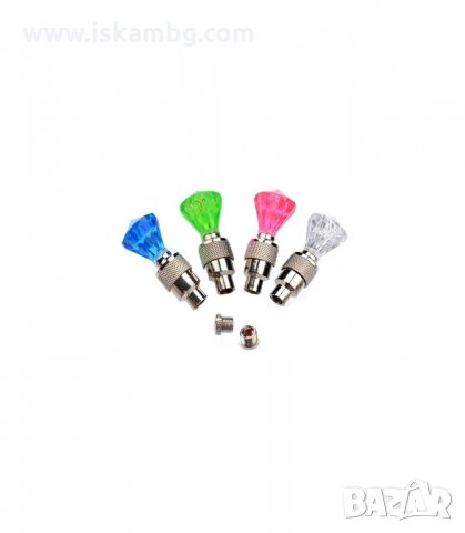 КАПАЧКИ ЗА ВЕНТИЛИ С РАЗНОЦВЕТНИ СВЕТЛИНИ ДМ - код Диамант, снимка 8 - Аксесоари и консумативи - 34068590