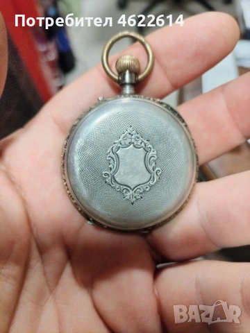 СРЕБЪРЕН ДЖОБЕН ЧАСОВНИК , снимка 6 - Джобни - 54280042