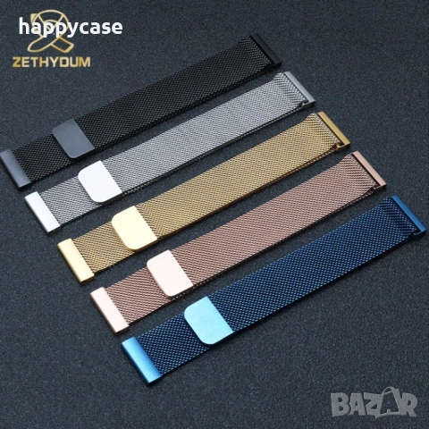 MILANESE LOOP Каишка за смарт часовник Huawei Watch/Samsung/Xiaomi/Garmin/Amazfit/Casio/Honor, снимка 3 - Каишки за часовници - 47890734