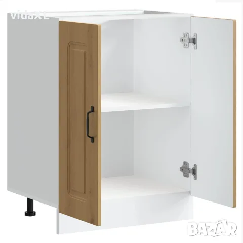 vidaXL Шкаф за мивка, Kalmar, дъб артизан 60x46x81,5см инженерно дърво, снимка 5 - Шкафове - 56148267