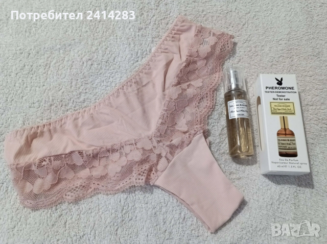 Промо комплект 805- парфюм тестер + дантелени бразилски бикини, снимка 2 - Комплекти и лотове - 53130024