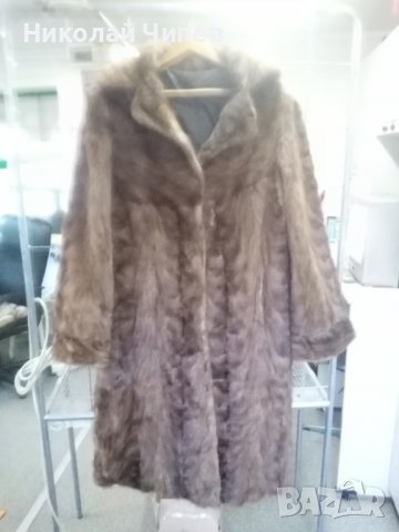 Продавам дълго палто от естествен  косъм  , снимка 2 - Палта, манта - 38797654