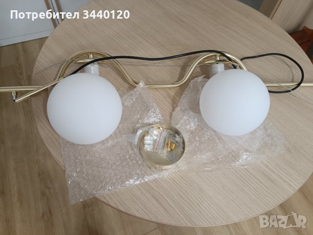 Лампа Rea Toolight APP981-2CP, Златиста, снимка 3 - Лампи за таван - 37581255