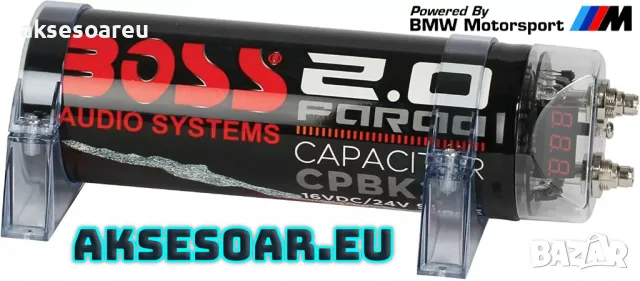 Кондензатор за усилвател за музика в кола 2 фарада BOSS АУДИО С ЦИФРОВ ДИСПЛЕЙ 2 FARAD със СКОБИ, снимка 11 - Аксесоари и консумативи - 47373166