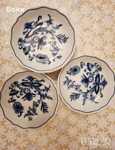 Порцелан от Бавария -- 6 малки чинии, снимка 3 - Чинии - 50678055