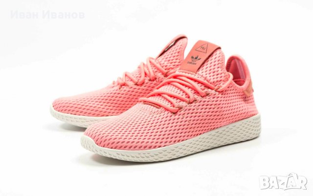 оригинални маратонки  adidas Tennis HU Pharrell Tactile Rose номер 41 ,5-42, снимка 7 - Маратонки - 39900505