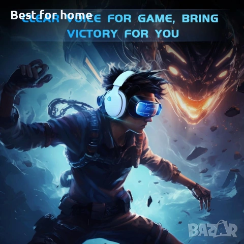 Gtheos 2.4GHz безжични геймърски слушалки за PS5, PS4 Fortnite & Call of Duty/FPS геймъри, снимка 7 - Слушалки и портативни колонки - 54172962