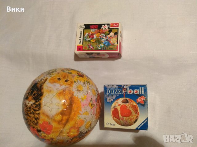 Мини пъзел топка - 60 части puzzle ball 60 D-88194, снимка 1 - Образователни игри - 21964518