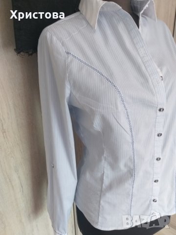 Спортно-елегантна риза в синьо и бяло - 12,00лв., снимка 9 - Ризи - 29277176