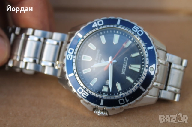 Японски мъжки часовник ''Citizen Eco Drive/Divers 200 m'', снимка 10 - Мъжки - 52565213