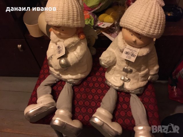 Две деца момче и момиче/22/19/29см лот, снимка 1