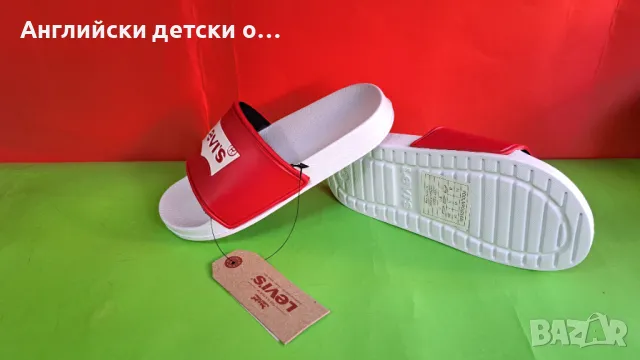 Английски детски джапанки -Levis, снимка 4 - Детски джапанки - 48530584