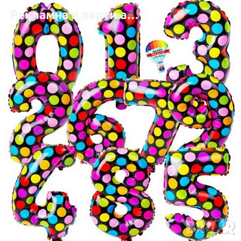 Фолиеви балони цифри - разнообразие и високо качество., снимка 5 - Надуваеми играчки - 29443691