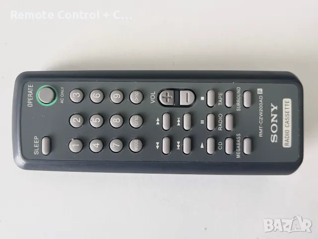 Дистанционно SONY RMT-CZW200AD (CD RADIO CASSETTE), снимка 2 - Аудиосистеми - 49810923