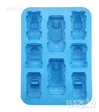 8 големи коли кола автомобил дълбок силиконов молд калъп за гипс сапун свещ, снимка 3 - Форми - 24011429