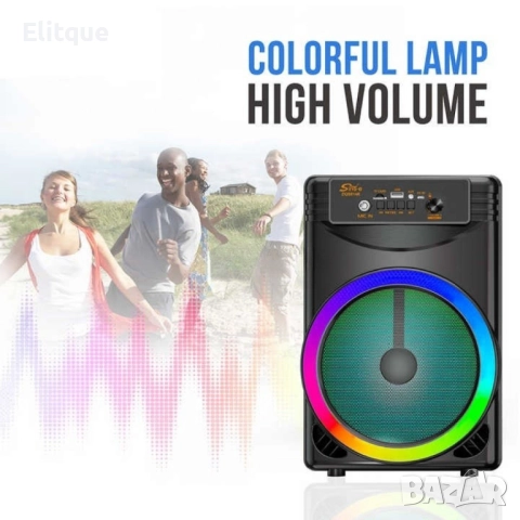 Преносима караоке тонколона с микрофон ZQS8146, снимка 4 - Друга електроника - 52591917