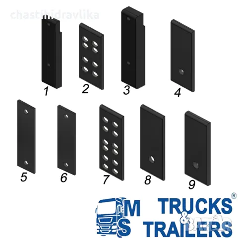 Дистанционни плочки за монтаж на резервоар HYVA