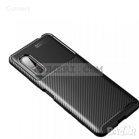  Sony Xperia 5 II Карбонов удароустойчив гръб , снимка 7 - Калъфи, кейсове - 30994624