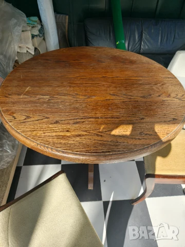 Стар комплект масивни маса с три стола + 1 подарък разпродажба , снимка 6 - Антикварни и старинни предмети - 51068363