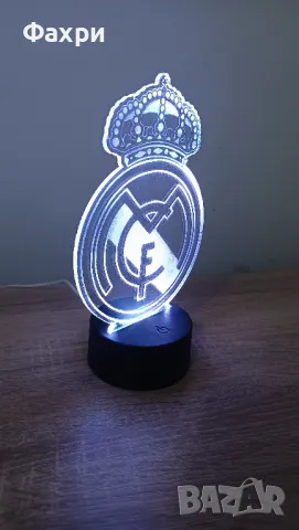 нощна лампа на Real Madrid, снимка 3 - Настолни лампи - 49238001