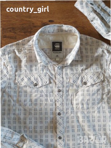 G-Star Raw - Mens Tacoma Long Sleeve Shirt - страхотна мъжка риза, снимка 4 - Ризи - 29729085