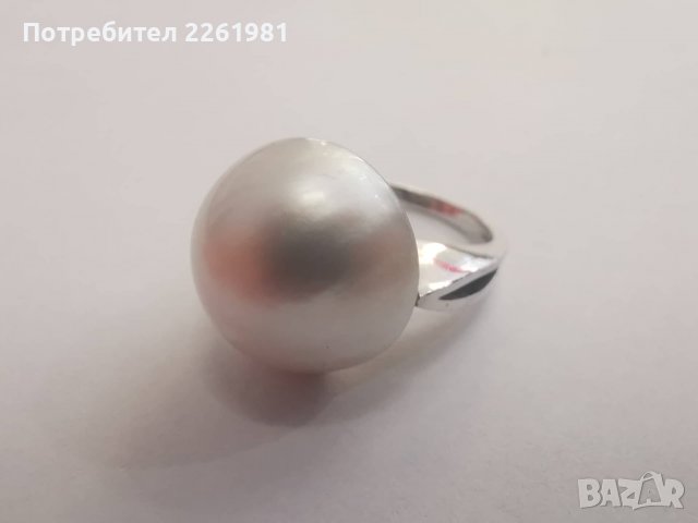 Продавам златен пръстен с перла, снимка 2 - Пръстени - 37095025