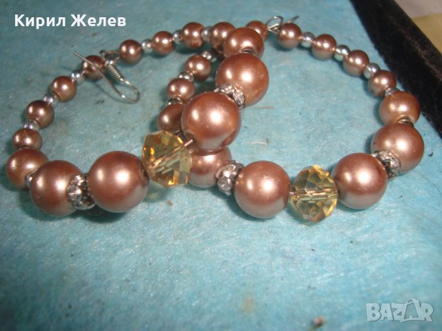 ПЕРЛЕН ТИП КРАСИВИ КЛАСИЧЕСКИ АРТ МОДЕЛ ОБЕЦИ 27348, снимка 4 - Обеци - 35100910