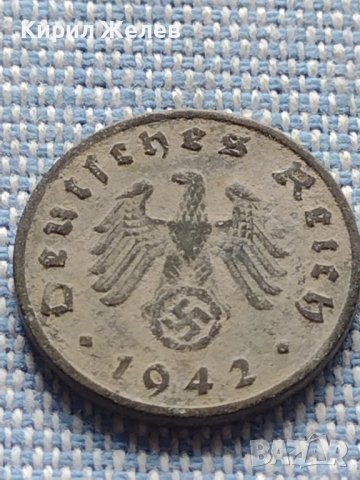 Монета 1 райхсфенинг 1942г. Германия Трети Райх с СХВАСТИКА за КОЛЕКЦИЯ 29581, снимка 8 - Нумизматика и бонистика - 42822676