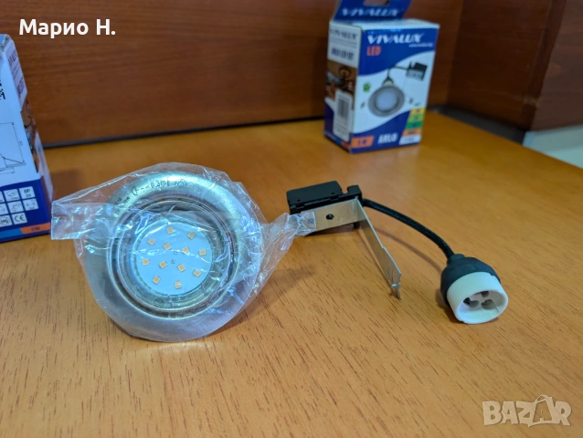 Комплект луни за вграждане Vivalux, LED, 4 бр, 5 W, със сменяема крушка, чисто нови, снимка 2 - Лед осветление - 54231012