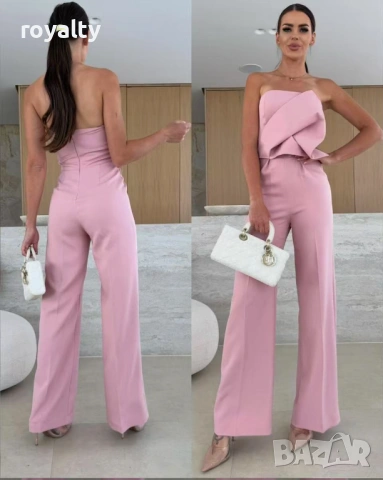 Елегантен Розов Дамски Гащеризон 