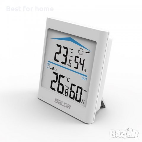 Baldr Термометър и хигрометар с външен датчик, снимка 5 - Друга електроника - 37642693
