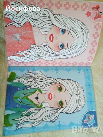 Книжка със стикери "Моден свят - Прически" , снимка 3 - Детски книжки - 30937960