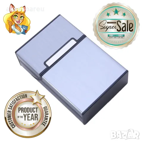 Преносима унисекс кутия за цигари Поставка от алуминиева сплав Джобна кутия за пушачи за Подарък, снимка 8 - Други стоки за дома - 50222630