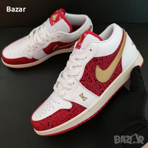 Nike Air Jordan 1 Low Spades Нови Мъжки Обувки Маратонки Размер 44 Номер Shoes, снимка 9 - Маратонки - 40173892