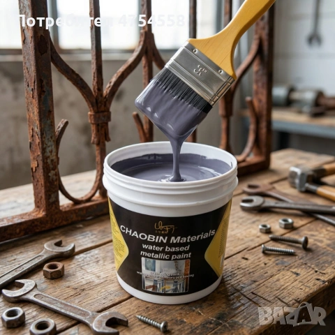 Водоустойчива метална боя за бързо премахване на ръжда - кремообразна на водна основа, снимка 5 - Бои, лакове, мазилки - 54079303