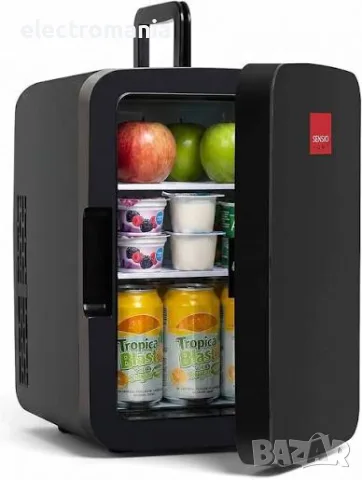 мини хладилник Sensio Home- 10L Компактен, Безшумен и Идеален за Козметика и Напитки!, снимка 2 - Хладилници - 56223766