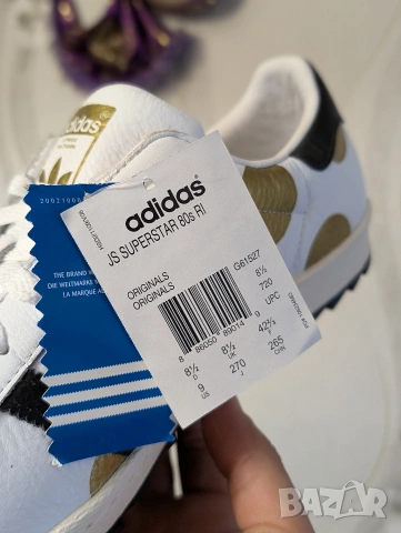  лимитиран модел маратонки Adidas Jeremy Scott Superstar 80s Ripple nomer 42 2/3, снимка 12 - Маратонки - 54270473