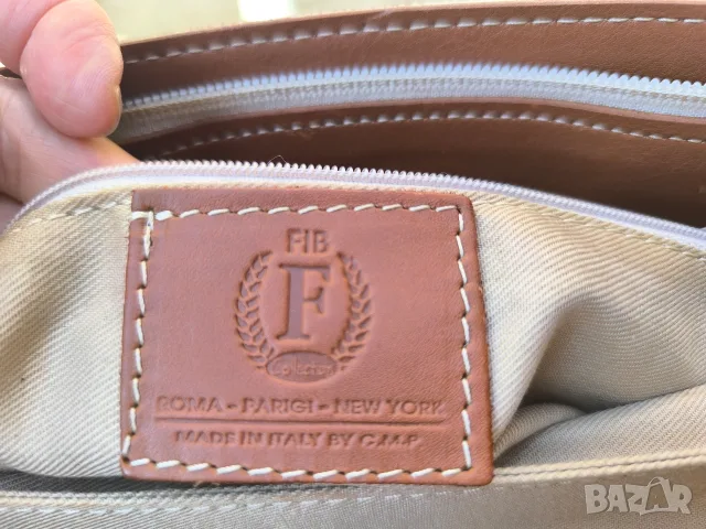оригинална нова италианска чанта с кожени акценти неносена, снимка 13 - Чанти - 53098953