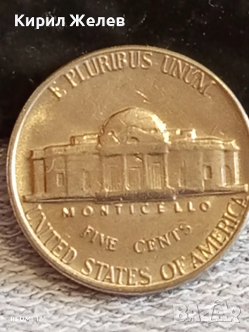 Пет монети пет цента АМЕРИКА различни години за КОЛЕКЦИЯ ДЕКОРАЦИЯ 51808, снимка 8 - Нумизматика и бонистика - 52388088