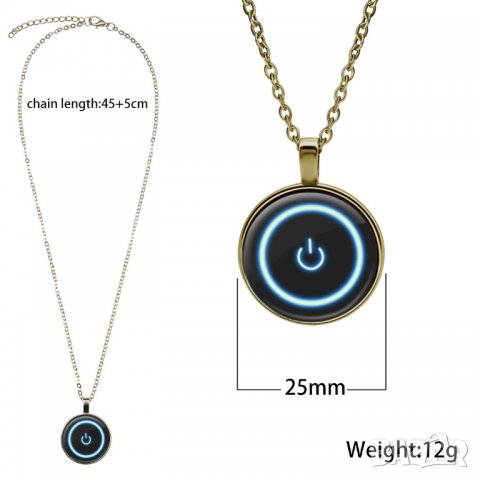 💫☘️ Светеща Детелина Кожено Колие - Луминисцентна Детелина на верижка. , снимка 15 - Колиета, медальони, синджири - 23631396