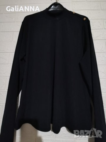 ЕЛЕГАНТНА БЛУЗА ПОЛУ ПОЛО ЯКА 2XL