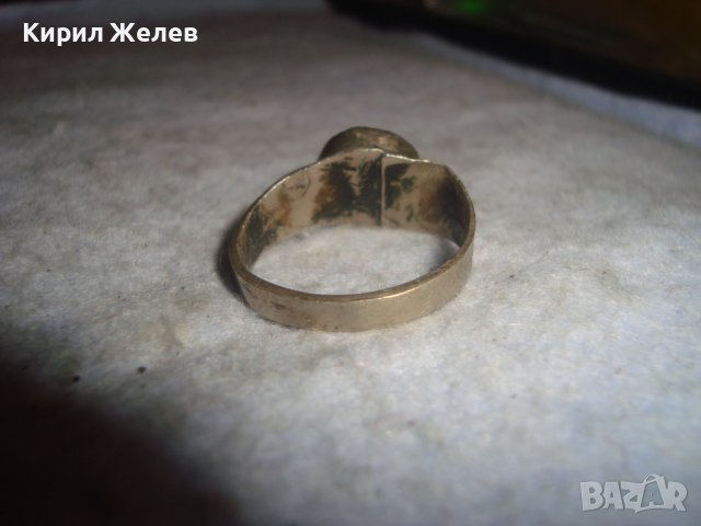 ВЪЗРОЖДЕНСКИ САЧАНЕН МАЙСТОРСКИ ПРЪСТЕН с ШЛИФОВАН ЕСТЕСТВЕН ТЮРКОАЗ РЪЧНА ИЗРАБОТКА 18-19 ВЕК 27805, снимка 10 - Антикварни и старинни предмети - 36772075