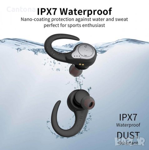 GRDE GL021 TWS Bluetooth 5.0 слушалки, докинг станция, шумопотискане, , водоустойчиви, снимка 3 - Безжични слушалки - 37861915