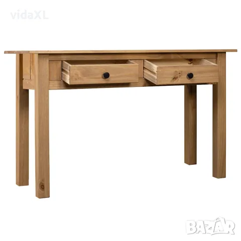 vidaXL Конзолна маса, 110x40x72 см, бор масив, стил Панама, снимка 2 - Маси - 56146528