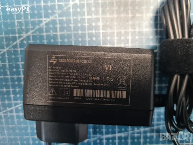 Оригинален захранващ адаптер Asian Power Devices Inc. WA-24X12FG 12V 2.0A 24W, снимка 10 - Стойки, 3D очила, аксесоари - 48253153