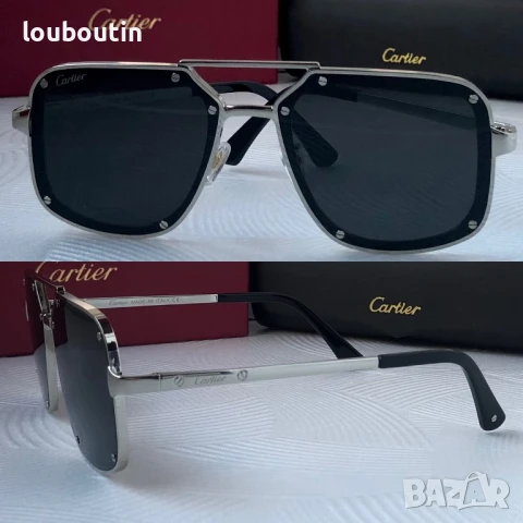 Cartier мъжки слънчеви очила 2 цвята, снимка 2 - Слънчеви и диоптрични очила - 50741556
